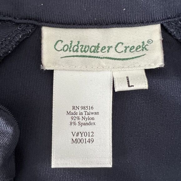 Coldwater Creek Performance Short Sleeve Jacket Womens Large Blue Athletic Golf - Picture 4 of 7